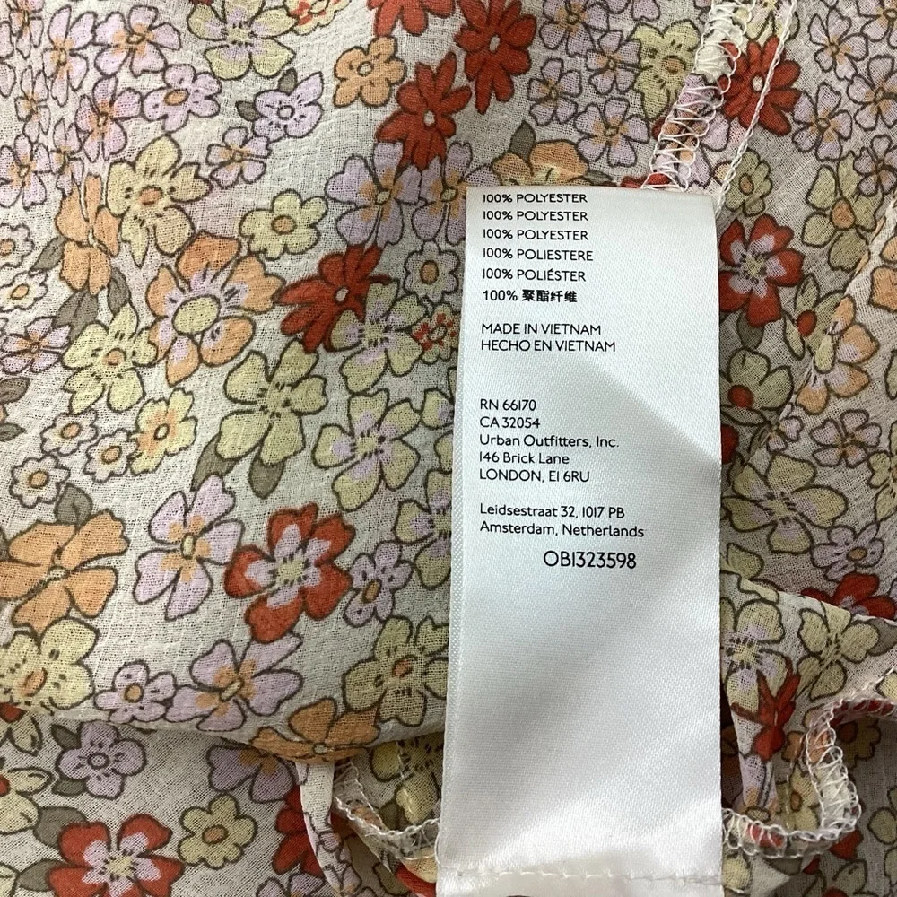 Free People Bonnie Mini Dress In Tea Combo Size XS